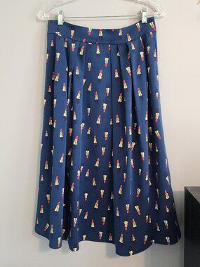 New York & Company Ava Mendes Business Skirt Lipstick Design - Size 4